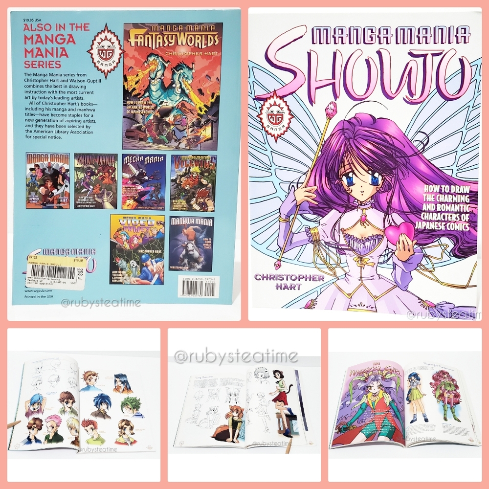 "MANGA MANIA SHOUJO" How to Draw Japanese Comics Book, Christopher Hart, New